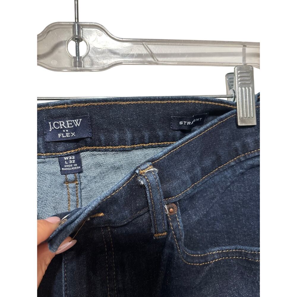 J.Crew Men's Flex Straight Leg Dark Wash Jeans W32 L32 - Picture 3 of 8